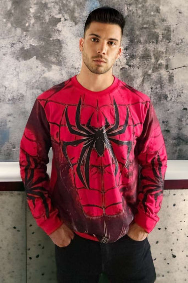 Sudadero Aracnido Rojo Intenso